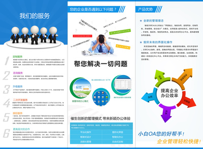 現代化OA辦公系統折頁設計 融合軟件開發的效率與美觀